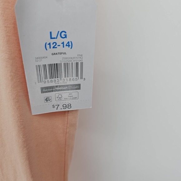 New "Always Grateful" Peach Tank Top Large - Picture 3 of 6